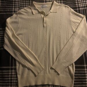 Dior Cream Sweater with Knitted Texture